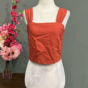 Maria Emilia Cropped Sleeveless Top
